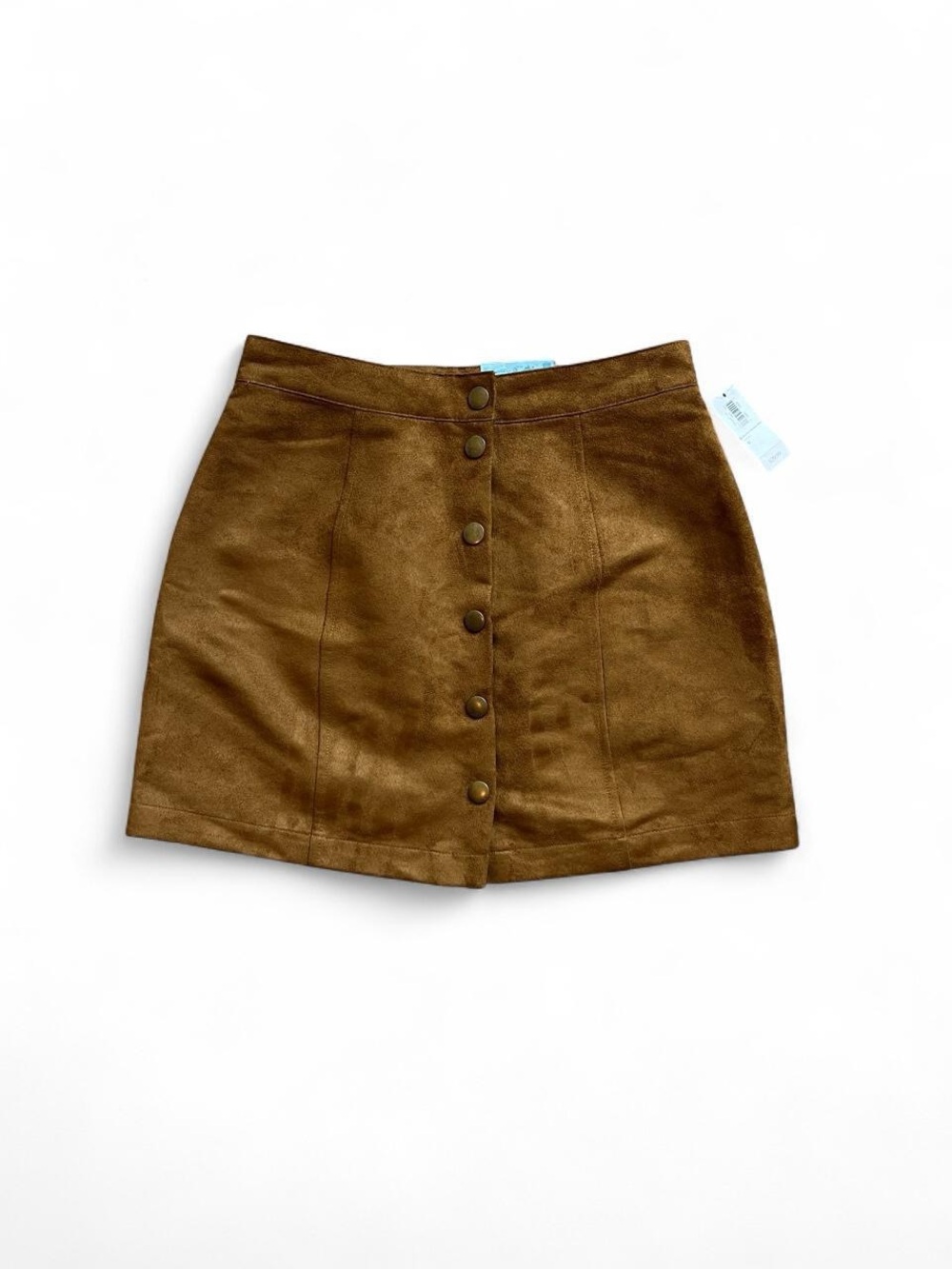 Old Navy Suede Button-Front Mini Skirt